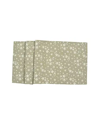 SANDER | Weichnachts Tischläufer 50x140cm STELLE D'ORO Taupe | 